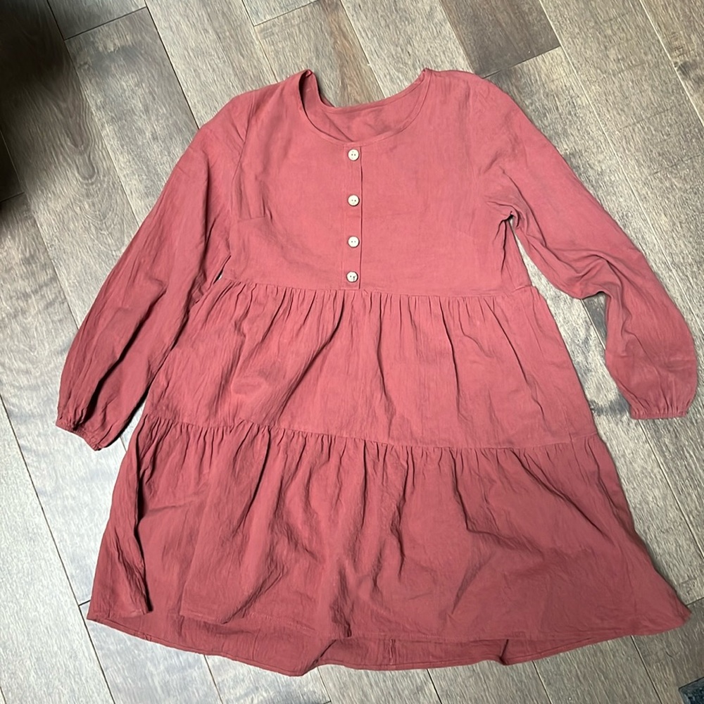 Pink tiered Dress